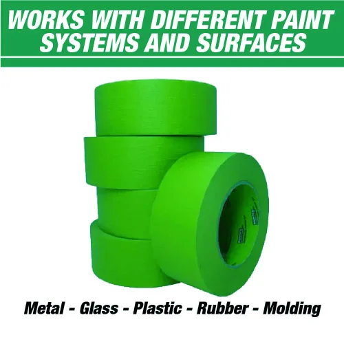 Miniatura 4 de LAUCO DINOGREN - Cinta adhesiva de alto rendimiento para pintura de automóvil, resistente al calor y al agua, verde multiusos (2 pulgadas (5 rollos)