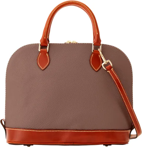 Miniatura 4 de Dooney & Bourke - Bolsa de cuero texturizado y zíper, funciona como bolsa de mano, monedero, bandolera