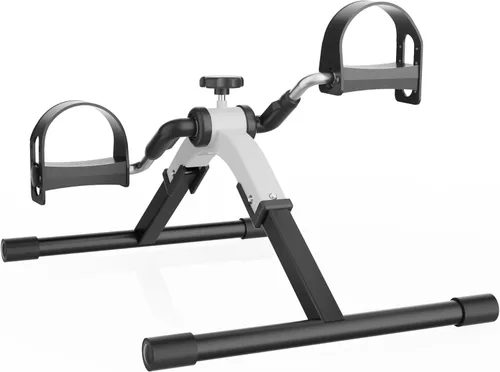 Miniatura 9 de Mini bicicleta de ejercicio con pedal plegable, bicicleta estática debajo del escritorio para entrenamiento de brazos y piernas, máquina portátil