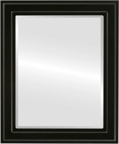 Miniatura 9 de OVALCREST Espejo de pared biselado rectangular para decoración del hogar, estilo Wright - Oro champán - Dimensiones exteriores de 16 x 20 pulgadas