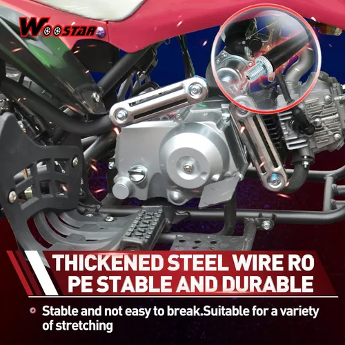 Miniatura 4 de WOOSTAR Cable del acelerador de 37.6 pulgadas de repuesto para moto Apollo RFZ 125cc 50cc 70cc 110cc Dirt Pit Bike