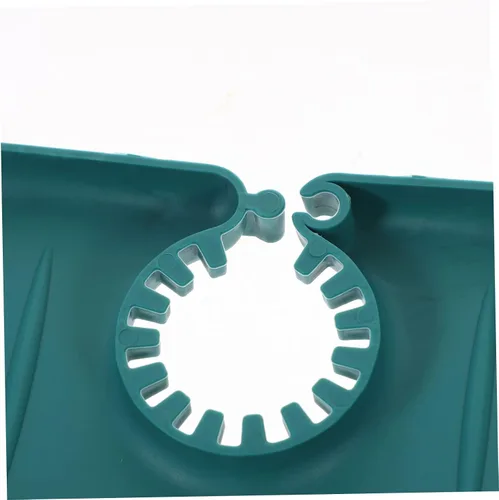 Miniatura 9 de Estante de almacenamiento para fregadero de cocina, tapete de prevención de salpicaduras de agua, organizador de drenaje para fregadero, fácil