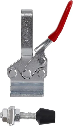 Miniatura 4 de KEILEOHO 6 abrazaderas de palanca 225D, abrazadera de sujeción de 500 libras, abrazadera de cierre horizontal de liberación rápida, abrazadera