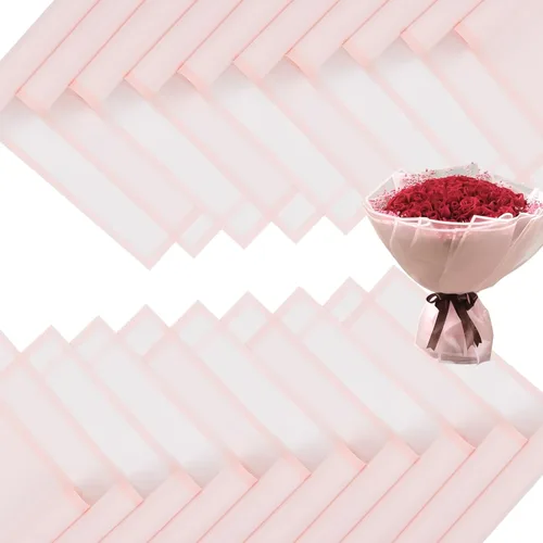 Miniatura 16 de FUHITIM - 20 hojas de papel impermeable para suministros de florista, envoltura de ramos de flores y regalos de bodas, cumpleaños, bricolaje