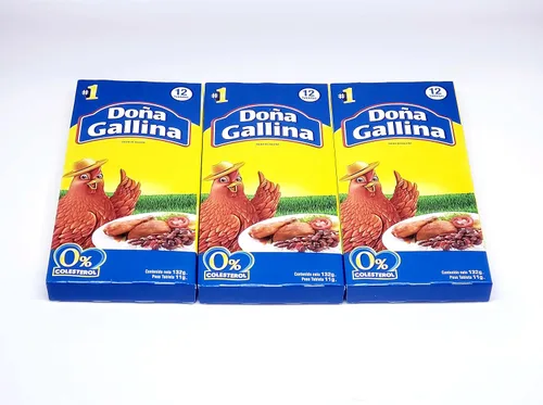 Miniatura 3 de Dona Gallina Caldo de pollo 12 comprimidos 4.66 oz (paquete de 3)