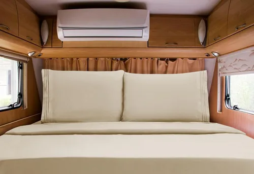 Miniatura 8 de Mocassi Juego de sábanas de lujo de 4 piezas, calidad prémium de hotel de 1800 hilos, ajuste fácil, sábanas y fundas de almohada resistentes a