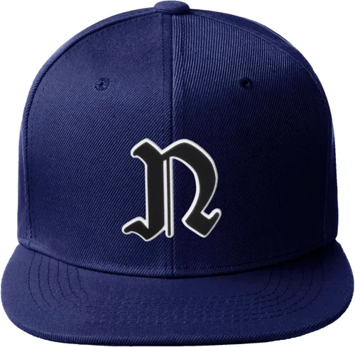Miniatura 331 de Daxton Gorra clásica con visera de billete plano con letras del alfabeto inglés antiguo de la A a la Z