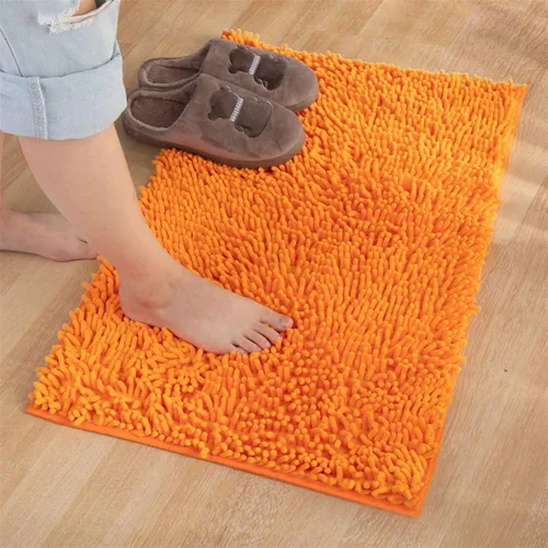 Reyox Tapete de baño de felpilla gruesa, suave, duradero, absorbente de agua, de secado rápido, antideslizante, para cocina, baño, dormitorio,