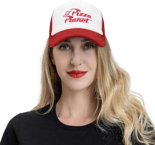 Miniatura 7 de Cuchiaio Pizza Hat Trucker Hat Baseball Cap Dad Hat Mesh Cap Birthday Gift Adjustable Size Red