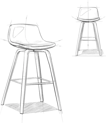 Miniatura 11 de SIMPLIHOME Randolph Taburetes de mostrador (juego de 2) – asientos de cocina tapizados de madera curvada de 28 pulgadas de altura de asiento
