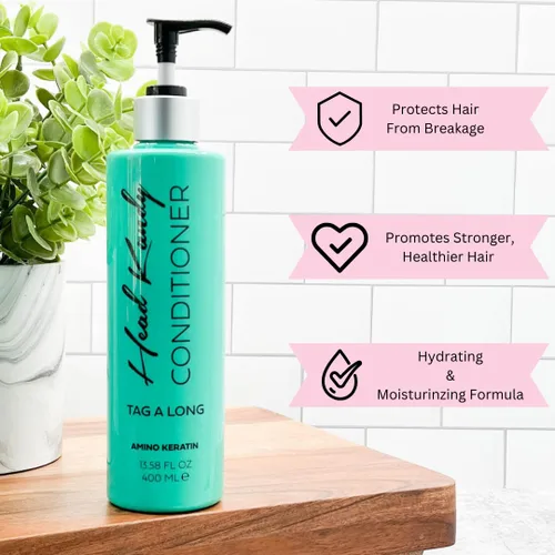 Miniatura 3 de Head Kandy Acondicionador Amino Keratin Sqaud Goals Tag Along Para cabello teñido Calidad de salón, para cabello seco y dañado y crecimiento