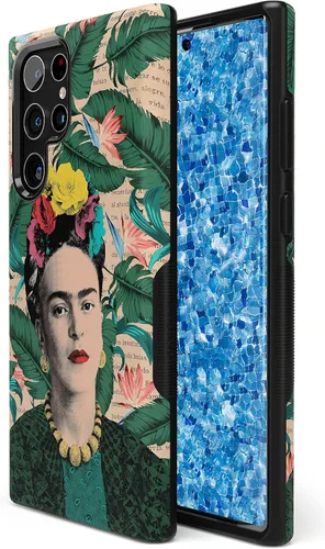 Miniatura 4 de Casely Funda para Galaxy S22 Ultra Encuentra tu musa Retrato de Frida Kahlo Diseño protector audaz