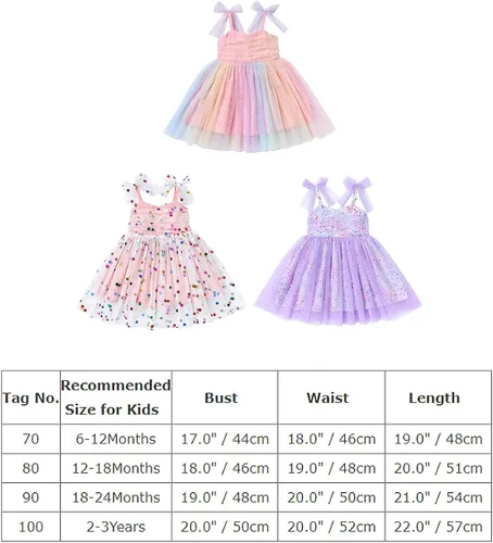 Miniatura 7 de Vestido tutú de verano para niñas pequeñas, sin espalda, vestido de princesa para fiesta de cumpleaños, lentejuelas con volantes, tul con lazo
