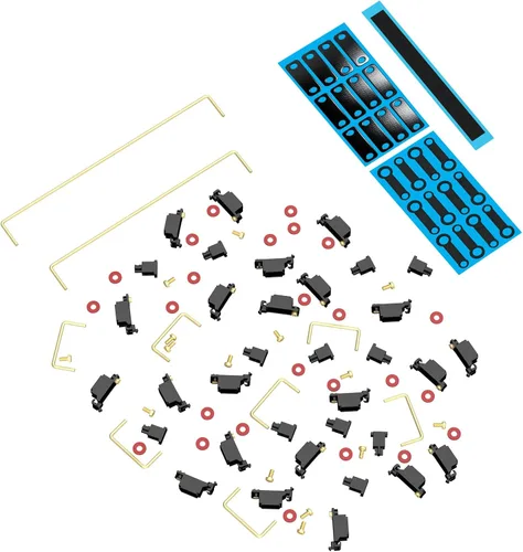 Miniatura 5 de Estabilizador DUROCK V3, estabilizadores de tornillo con cables de 2u 6.25u 7u, estabilizadores de teclado de montaje en PCB para teclados mecánicos