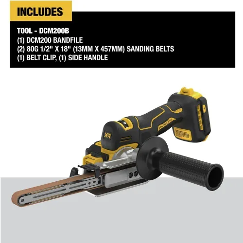 Miniatura 2 de DEWALT Lijadora de Banda Inalámbrica 20V MAX XR, Solo Herramienta (DCM200B)