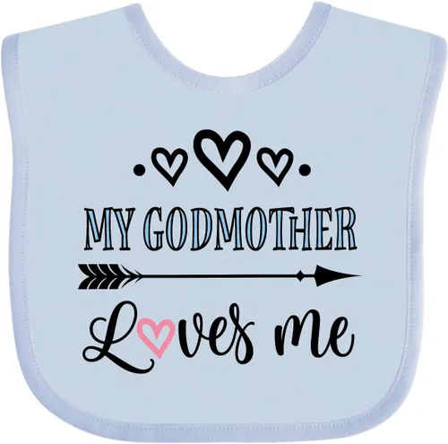 Miniatura 15 de inktastic Babero para bebé My Godmother Loves Me Godchild