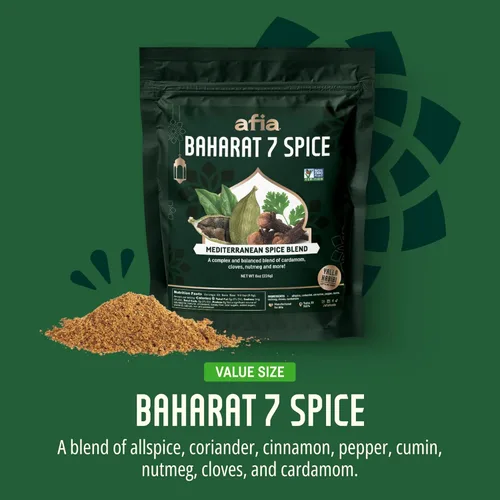 Miniatura 2 de Afia Baharat 7 Spice Blend – Condimento levantino premium con cilantro, canela, clavo, pimienta negra, comino y cardamomo – Sabor audaz de Oriente