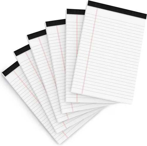 Bloc de notas legales de 5 x 8 pulgadas para oficina, bloc de notas de 5 x 8 pulgadas para el trabajo, papel de 80 GSM, bloc de notas con rayas