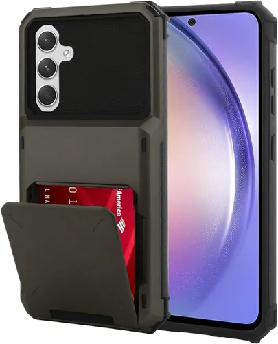 Miniatura 64 de Funda tipo cartera para Samsung Galaxy S22 Ultra con 4 ranuras para tarjetas de crédito a prueba de golpes, funda híbrida de protección reforzada