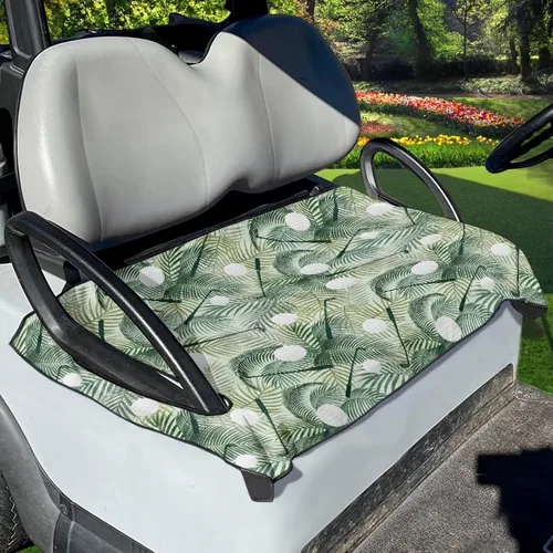 Miniatura 47 de Suobstales Fundas de Asiento para Carrito de Golf/Toalla de Asiento, Almohadillas de Asiento Transpirables para Carrito de Golf, Manta para Club