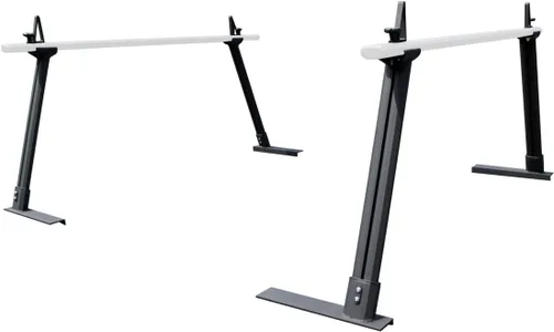 MaxxHaul Estante Universal de Aluminio para Camión, Escalera, Madera, Tubería, Contratista - Capacidad de 500 lb, Altura Fija de 28" con Abrazaderas