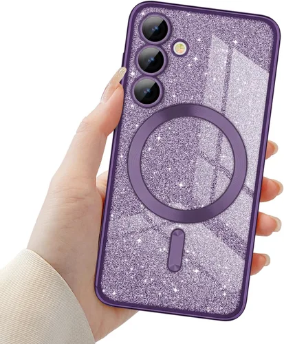 Miniatura 25 de Newseego Funda ultra magnética para Samsung Galaxy S22, funda de lujo con purpurina para mujeres y niñas, protección completa de la lente de la Negro