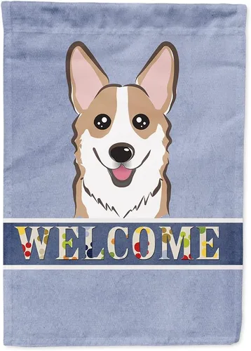 Miniatura 81 de Caroline's Treasures BB1405GF Bandera de jardín de bienvenida de bulldog inglés, Bandera de buzón azul, bandera decorativa para el patio, obra