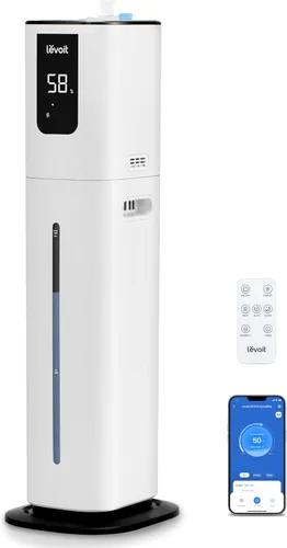 LEVOIT OasisMist 1000S (10L) Humidificador inteligente para casa habitación grande dormitorio, dura 100 horas adecuado para plantas de interior,