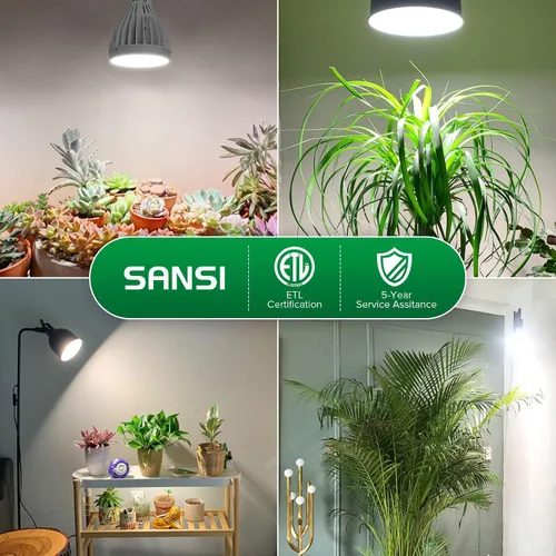 Miniatura 6 de SANSI Bombillas de Luz de Crecimiento de 32W para Plantas de Interior, Equivalente a 350W Bombilla LED de Luz de Crecimiento de Espectro Completo