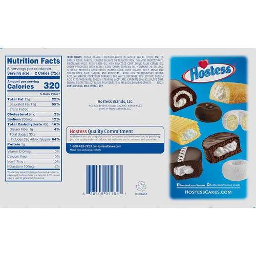 Miniatura 2 de Hostess Ding Dong, 2 tartas (Pack de 6)
