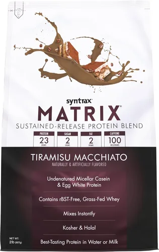 Miniatura 9 de Syntrax Nutrition Matrix - Mezcla de proteína de liberación sostenida, galletas y crema 2 libras. Verdaderos trozos de galleta