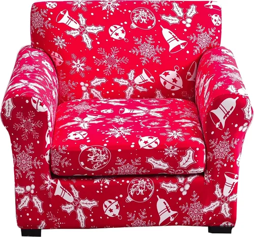 Miniatura 81 de Fundas elásticas para sofá de 1/2/3 cojines, funda estampada con fundas de cojín de asiento separadas, fundas de sofá lavables, protector de muebles