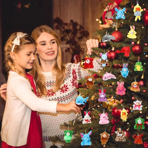 Miniatura 7 de Hungdao 500 piezas de mini animales de peluche, surtido de mini animales a granel, juguetes de animales pequeños, regalos de carnaval, premios