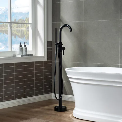 Miniatura 22 de WOODBRIDGE F0006 MBRD grifo, (L) 10 3/4" x (W) 6-1/4" x (H) 43-7/8, negro mate Mate negro