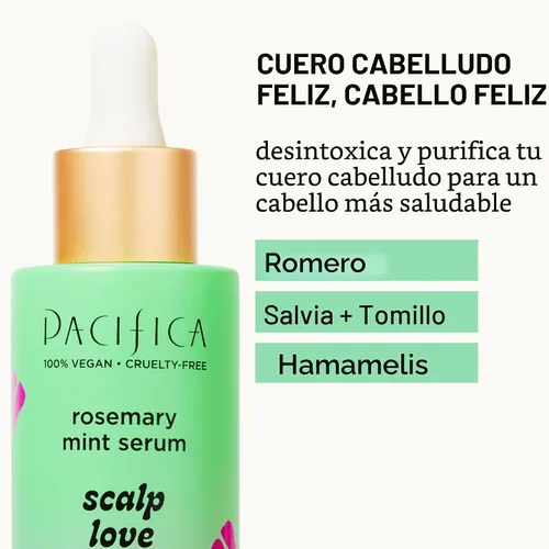 Miniatura 6 de Pacifica Scalp Love - Suero de menta y romero – Suero para el cuero cabelludo seco, escamoso y con picazón, tratamiento hidratante, hidratante