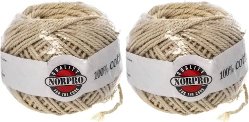 Norpro Cordel de algodón puro de 18 capas, 220 pies cada uno (paquete de 2)