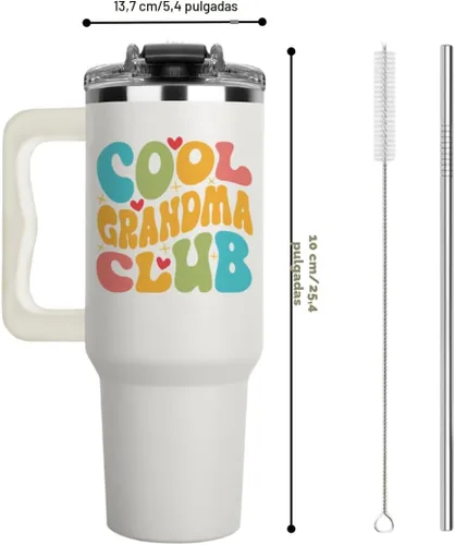 Miniatura 3 de Vivulla68 Vaso de café Cool Grandma Club de 40 onzas, ideas de regalo para abuelas, abuelas, abuelas, abuelas, gigi, mimi, mamaw, regalo