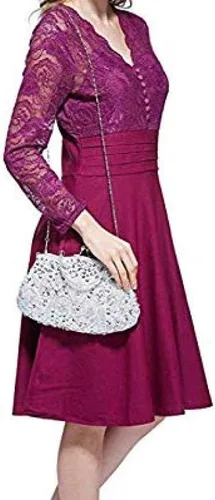 Miniatura 6 de Gets Noble - Bolso de noche con lentejuelas y cuentas para mujer