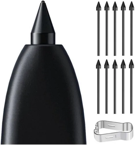10 puntas suaves de repuesto para Samsung Galaxy Tab S6/S7/S8/S9/S10 Ultra, Note10/20, puntas suaves para Galaxy S22/S23/S24/S25 Ultra S Pen (negro)