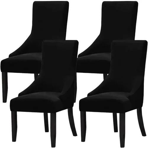 Miniatura 33 de Juego de 1 fundas elásticas para silla con respaldo de ala, protector reutilizable para silla de brazo, protector lavable para silla de comedor