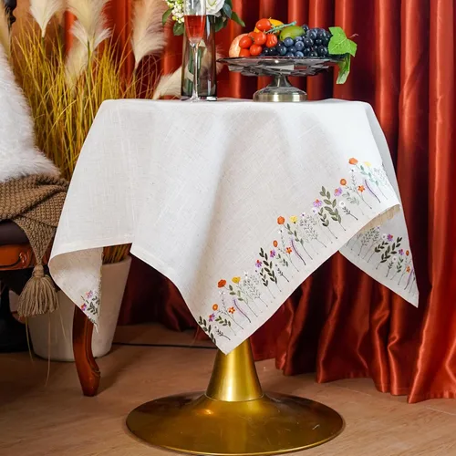 Miniatura 2 de ARTABLE Mantel pequeño de encaje de macramé de otoño y Navidad, para Acción de Gracias, al aire libre, granja, rústico, cocina, fiesta, cumpleaños