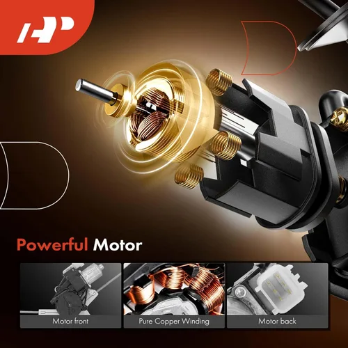 Miniatura 4 de A-Premium Elevalunas eléctrico con motor compatible con Land Rover Range Rover 2013-2019 lado del conductor delantero