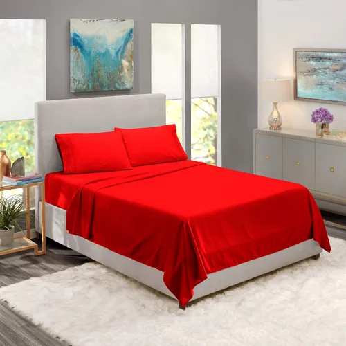 Miniatura 21 de Solo sábana encimera – 1 sábana encimera lisa al tacto de calidad de hotel, 100% algodón, ajuste perfecto para camas individuales de gran