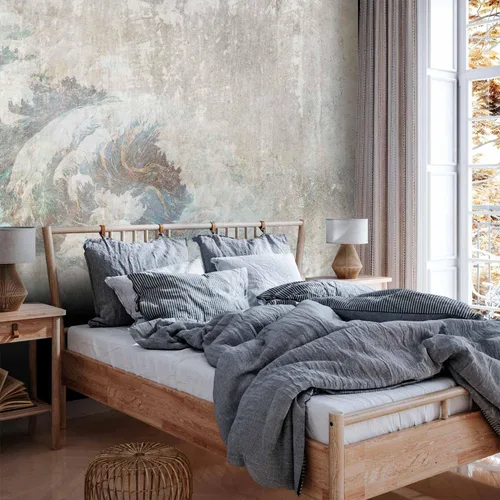 Miniatura 5 de artgeist Mural de pared Ola como Kanagawa 98 x 69 pulgadas - Papel tapiz no tejido de vellón para decoración de pared, impresión fotográfica, diseño