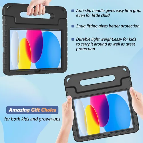 Miniatura 7 de LTROP Funda para Niños para iPad de 11ª Generación (A16) 2025/10ª Generación (10.9 pulgadas, 2022) con Protector de Pantalla, Funda con Mango