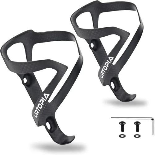 Soporte para botella de agua de bicicleta de fibra de carbono, ultraligero, jaula de botella de carbono duradera de alta resistencia, soportes para