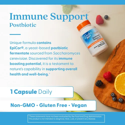 Miniatura 5 de Doctors Best EpiCor Suplemento posbiótico de apoyo inmunológico, 500 mg de fermentado de levadura seca por cápsula, apoyo para la salud inmune e