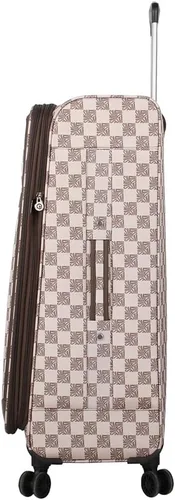 Miniatura 84 de Steve Madden Equipaje de diseñador, Chalet Gris Claro, Juego de maleta giratoria ligera expandible de 3 piezas - Juego de viaje