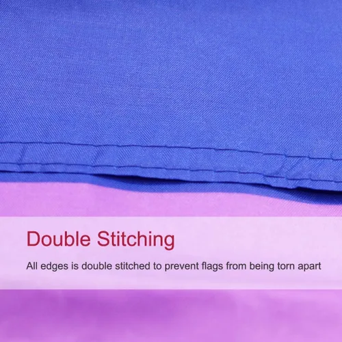 Miniatura 4 de EKEV Bandera de orgullo bisexual de 3 x 5 pies, banderas LGBT bi gay con ojales de latón y cabecera de lona y doble costura y colores brillantes