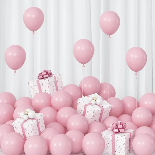 Miniatura 28 de Globos azul claro de látex de 5, 10, 12, 18 pulgadas, diferentes tamaños, 103 piezas de globos mate azul cielo azul bebé para decoración de fiesta